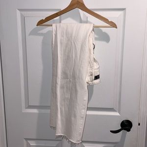 A&F High-Rised Paperbag Waist Tie Mom Jeans